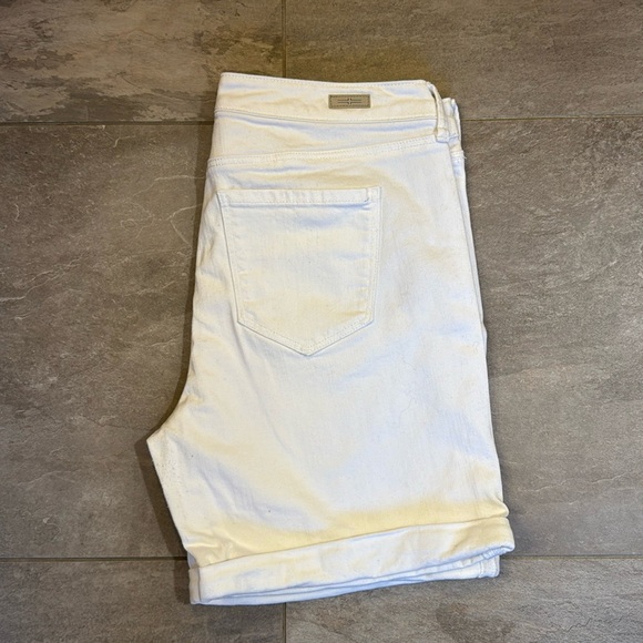 Liverpool Women's White Distressed Denim Shorts - Picture 3 of 5